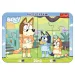 Bluey 2 w 1 ramkowe puzzle dla niemowląt - Trefl