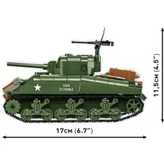 COBI: Gra konstrukcyjna czołgu M4A1 Sherman (3126) zdjęcie 5