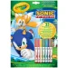 Crayola: Sonic, kolorowanka i zeszyt ćwiczeń z jeżem