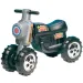 Czarny cross motor napędzany nogami z 4 kołami - D-Toys