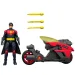 DC Robin figurka akcji z motocyklem i wyrzutnią rakiet – Mattel zdjęcie 4