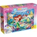 Disney Ariel 2 w 1 35-elementowe maxi puzzle i kolorowanka 70x50 cm – Lisciani
