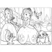 Disney Księżniczka Zosia 2 w 1 maxi puzzle 60 elementów i kolorowanka 70x50 cm - Lisciani