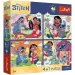 Disney Lilo & Stitch - 4 x 88 sztuk Premium Plus Kids puzzle - Trefl zdjęcie 1