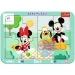 Disney Minnie i Mickey Mouse przygody 2 w 1 ramkowa układanka dla niemowląt - Trefl