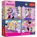 Disney Minnie Mysz - 4 x 88 sztuk Premium Plus Kids puzzle - Trefl zdjęcie 1