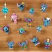 Disney Stitch mini figurka-niespodzianka w kapsule w kształcie ananasa, seria 4, 1 sztuka