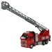 Fire Rescue: Strażacki samochód z drabiną na napęd sprężynowy, ze światłem i dźwiękiem, 19 cm