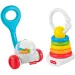 Fisher-Price: 2 sztuki kolorowy zestaw grzechotek dla niemowląt - Mattel zdjęcie 2