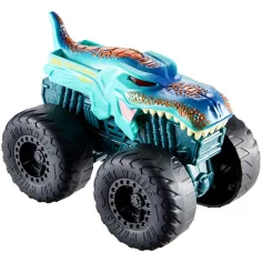 Hot Wheels Monster Trucks: Mega Wrex samochód potwór z efektami świetlnymi i dźwiękowymi 1/43 - Mattel zdjęcie 2