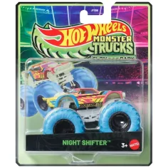 Hot Wheels Monster Trucks: Night Shifter samochodzik świecący w ciemności 1/64 – Mattel