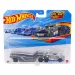 Hot Wheels: Szary samochód dostawczy Semi Twin Mill 1/64 – Mattel