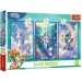 Kolorowy świat bajek – puzzle 3 x 50 sztuk z jednorożcem, syrenką i smokiem – Trefl zdjęcie 1