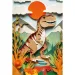 Królestwo dinozaurów Przygody T-Rexa puzzle 160 elementów - Trefl