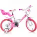 Little Heart różowo-biały rower dziecięcy w rozmiarze 16 - rower Dino Bikes