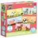 Luna: Moje pierwsze puzzle – Mamy zwierząt i ich maluchy 10x2 sztukowe dopasowujące puzzle edukacyjne zdjęcie 1
