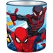 Luna: Pojemnik na przybory do pisania w kształcie cylindrycznym z metalu z motywem Spider-Mana, 10x11 cm