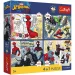 Marvel Spider-Man - 4 x 88 sztuk Premium Plus Kids puzzle - Trefl zdjęcie 1