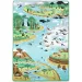 Mata do zabawy „Siedliska zwierząt” z figurkami zwierząt 200x150 cm – Melissa &amp; Doug