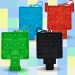 Minecraft Bubblers Mini Pop-it niespodzianka breloczek 1 szt.
