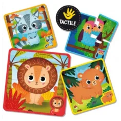 Montessori Baby: Puzzle dotykowe - Zwierzęta zdjęcie 2