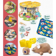 Montessori: Dom Myszy - Gra planszowa Egérlak - Lisciani zdjęcie 3
