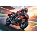 Motocykl wyścigowy na torze 100-elementowe puzzle - Trefl