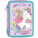 Must: Dwupoziomowy piórnik z wyposażeniem z motywem jednorożca 15x21cm zdjęcie 1