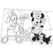 Myszka Minnie 2 w 1 maxi puzzle 35 elementów i kolorowanka 70x50 cm – Lisciani