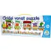 Ogromna układanka pociąg z literami i cyframi - D-Toys