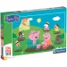 Peppa Świnka Wesołe skakanie po kałużach 104 elementy maxi puzzle – Clementoni zdjęcie 1