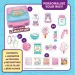 Puffy Pouches: Zestaw Pufi charm design - słodycze zdjęcie 2