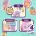 Puffy Pouches: Zestaw Pufi charm design - słodycze zdjęcie 3