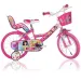 Różowy rower dziecięcy Princess w rozmiarze 14 - rower Dino Bikes