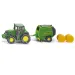 SIKU traktor John Deere z prasą do bel okrągłych 1/72