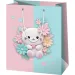 Słodka torba prezentowa z wzorem misia dużego rozmiaru 26x13x33cm