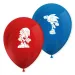 Sonic jeż balon lateksowy zestaw 8 sztuk
