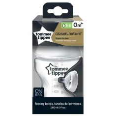 Tommee Tippee: Closer To Nature przezroczysta butelka 260ml (0 m+) zdjęcie 1