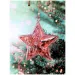 Torebka prezentowa z wzorem gwiazdy świątecznej 17,5x22,5x9,5cm