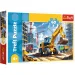 Traktor koparko-ładowarka 60 elementów puzzle - Trefl zdjęcie 1