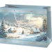 Wielka torba prezentowa z motywem zimowego krajobrazu Merry Christmas 26x13x33cm