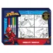 Zestaw do kolorowania na płótnie Spider-Man z 4 flamastrami