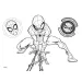 Zestaw do kolorowania Spider-Man XXL 54x47 cm