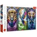 Zwierzęce witrażowe puzzle 1000 elementów - Trefl