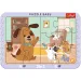Zwierzęta domowe w salonie 2 w 1 ramkowe puzzle dla dzieci - Trefl